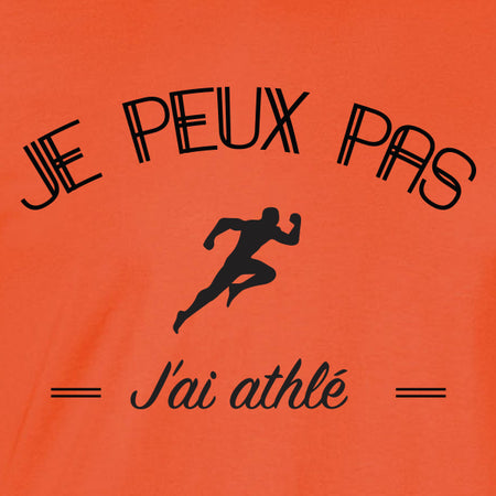 je peux pas athlétisme tee shirt