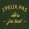 je peux pas badminton tee shirt