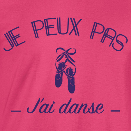 je peux pas danse tee shirt