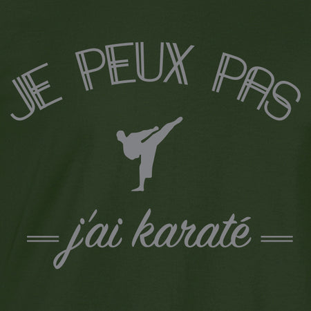 je peux pas karaté tee shirt