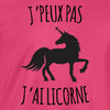 je peux pas licorne t-shirt