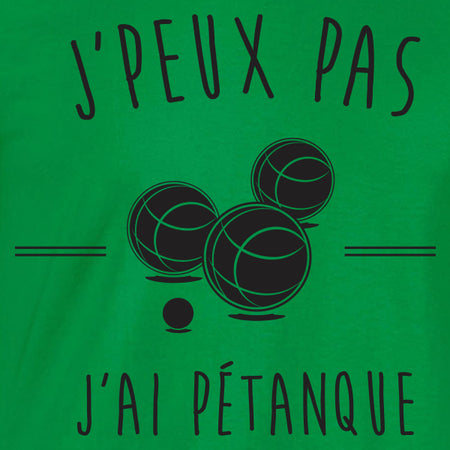 je peux pas pétanque t-shirt