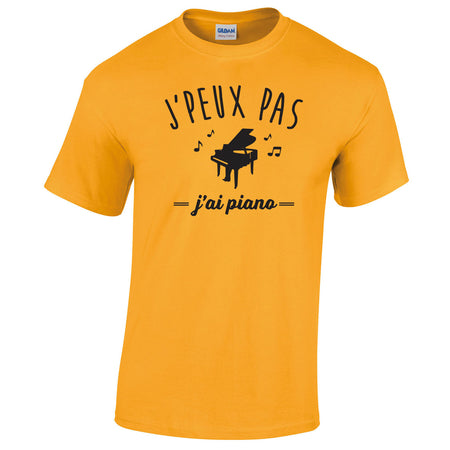 je peux pas piano tee shirt