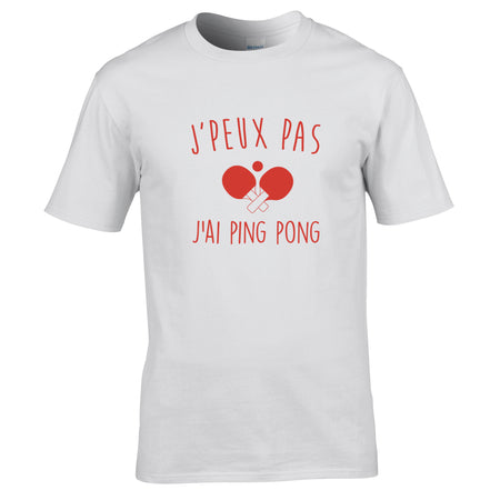 je peux pas ping pong tee shirt
