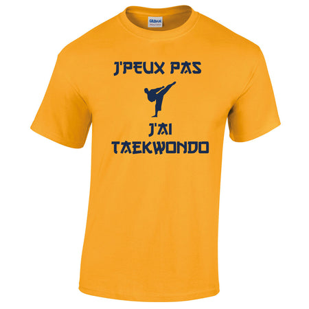 je peux pas taekwondo tee shirt