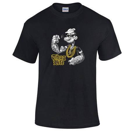 t-shirt popey thug life