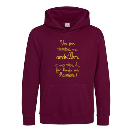 sweat capuche cendrillon