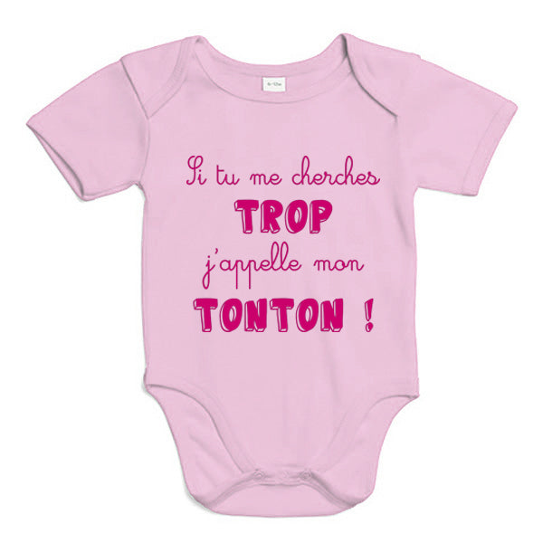 Body bébé J'APPELLE MON TONTON – Trans Shirt