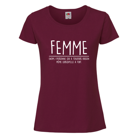t-shirt femme a tort