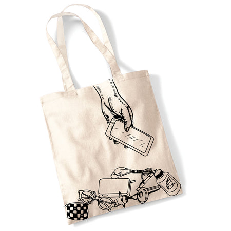 tote bag déco pris la main dans le sac